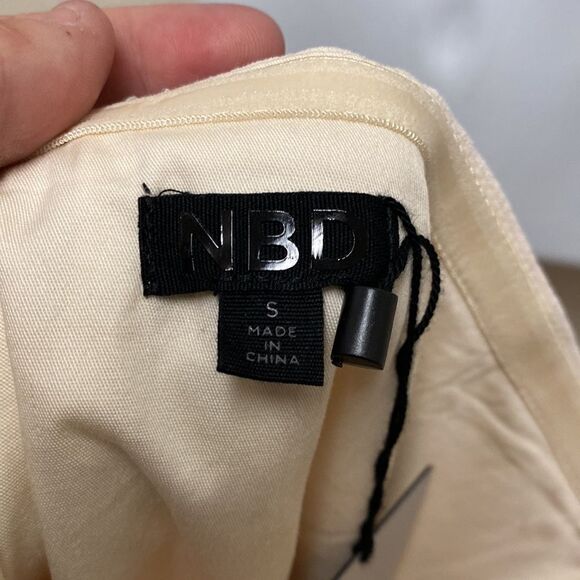 NBD Strapless Ruched Side Mini Dress Small - Picture 2 of 6